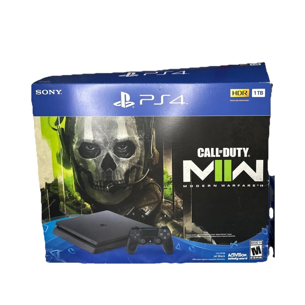 Sony PlayStation 4 1TB Call of Duty Modern Warfare II Console Bundle CIB- Black - Picture 1 of 10